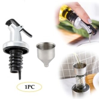 1Pc Olie Fles Stopper Lock Plug Seal Lekvrije Food Grade Rubber Nozzle Spuit Liquor Dispenser Wijn Schenker keuken Bar Tool