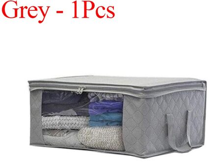 1PC Opvouwbare anti-stof Garderobe Opbergtas Space Saver Kast Opbergdoos Hoge Capaciteit Draagbare Kleding Container Thuis leveranties