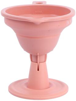 1Pc Opvouwbare Mini Trechter Creatieve Vloeibare Separator Keuken Olie Aparte Trechter roze