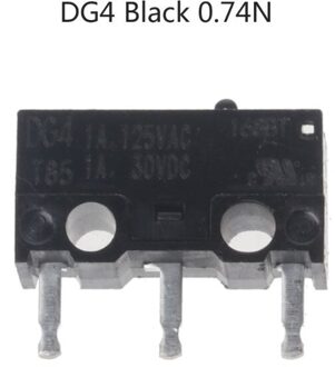 1Pc Originele Cherry Muis Micro-schakelaar DG2 T85 0.05A 30VDC DG4 T85 1A 125VAC 1A30VDC DG2 DG4 Grijs 1.47N zwart 0.74N Punt DG4 zwart 0.74N