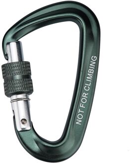 1Pc Outdoor Carabiner Klimmen Rugzak Haak 12KN Lente Clip Sleutelhanger Karabijnhaak Hangmat Haak Klimmen Apparatuur Karabijnhaak grijs