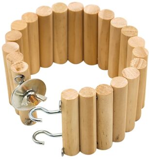 1Pc Papegaai Benodigdheden Vogel Speelgoed Hamsters Gekleurde Logs Kleine Plank Road Papegaai Regenboog Plank Road Houten Papegaai Speelgoed