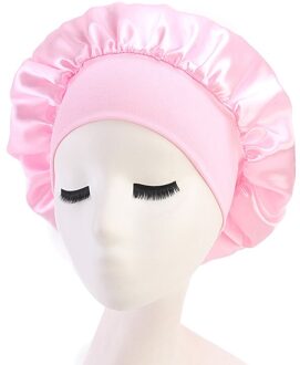 1Pc Passen Effen Satijn Motorkap Haar Styling Cap Lange Haarverzorging Vrouwen Night Slaap Hoed Zijde Hoofd Wrap Douche cap Haar Styling Tools 08