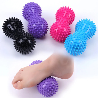 1PC Peanut Massage Ball SHedgehog Sensory Training Grip Ball Muscle Pain Stress Sensory Ball Foot Muscle Massager