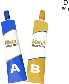 1Pc Permanente Metalen Reparatie Pasta Set 20/50/80/100G Reparatie Pasta Weerstand Lijm Koud warmte Pasta Lasmetaal Reparatie Industria P1M0 80g