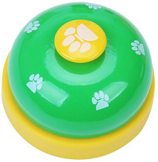 1Pc Pet Call Bell Hond Speelgoed Iq Training Hond Kat Voeden Ringer Educatief Speelgoed Huisdieren Speelgoed Interactieve Bell Eten voedsel Feeder groen