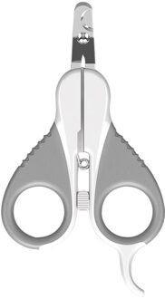 1Pc Pet Claw Clippers Professionele Rvs Kat Nail Trimmer Hond Grooming Schaar Kitten Klauw Snijders Hond Accessoires grijs en wit