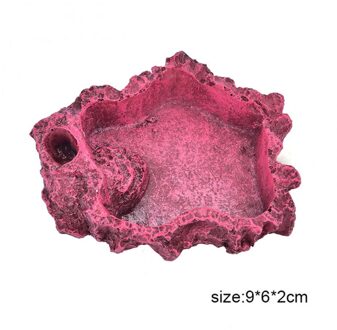 1Pc Pet Feeder Kom Wastafel Hars Niet-giftige Food Water Pot Reptiel Huisdieren Benodigdheden