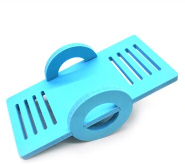 1Pc Pet Hamster Hout Wip Varken Kleine Speelhuis Oefening Speelgoed Pet Hond Kat Dier Speelgoed Grappige Rat Muis chinchilla Cavia Speelgoed blauw