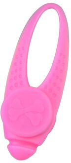 1Pc Pet Led Hanger Veiligheid Flashing Glow Light Knipperende Led Kraag Hanger Ketting Voor Hond Puppy Dierbenodigdheden roze