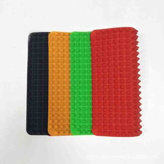 1Pc Piramide Bakvormen Pan 4 Kleur Anti-aanbak Siliconen Bakken Matten Pads Mallen Koken Mat Oven Bakplaat Vel Keuken gereedschap rood