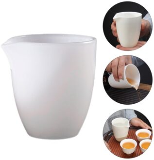 1Pc Pitcher Huishoudelijke Cup Keramische Thee Dispenser Hittebestendig Theekopje (Wit)