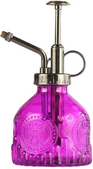 1Pc Plant Bloem Glas Water Tuin Plant Mister Tuin Watering Spuitbusfles Spuiten Kappers Pot Praktische Retro Tool paars