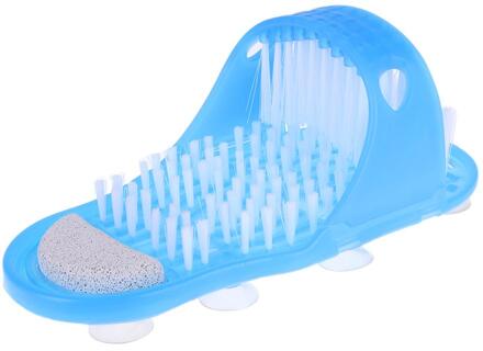 1Pc Plastic Bad Schoen Douche Voet Scrubber Puimsteen Verwijderen Dode Huid Massage Slipper Badkamer Voetverzorging Blauw