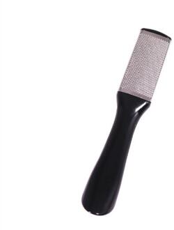 1Pc Plastic Base Voet Bestand Pedicure Rasp, Rvs Voet File Eelt Remover Voet Bestand zwart