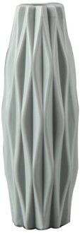 1Pc Plastic Bloem Vaas Decoratie Thuis Vazen Imitatie Keramische Bloempot Duurzaam Bloem Mand Scandinavische Stijl Home Decoratie blauw