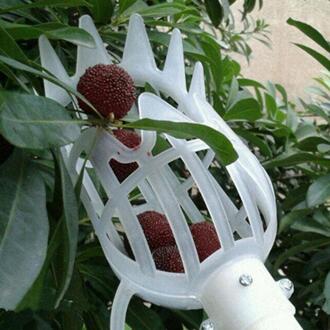 1Pc Plastic Fruit Picker Zonder Pole Fruit Catcher Collector Voor Tuinieren Picking Tool oranje