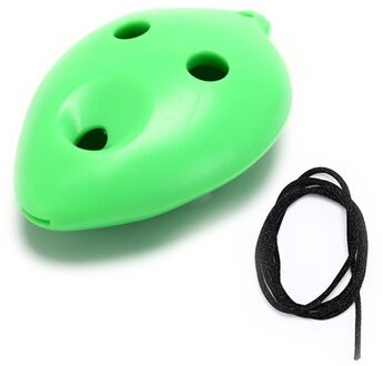 1Pc Plastic Materiaal 6 Hole Ocarina Plastic C Legend Ocarina Fluit Instrument Nieuw En groen