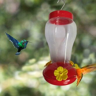 1Pc Plastic Opknoping Vogel Water Feeder Fles Hummingbird Voedsel Feeder Voor Tuin Outdoor Vogel Feeder