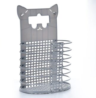 1Pc Plastic Opvouwbare Thuis Wasmand Wandmontage Badkamer Toilet Vuile Kleren Diversen Opslag Mand Speelgoed Organizer grijs