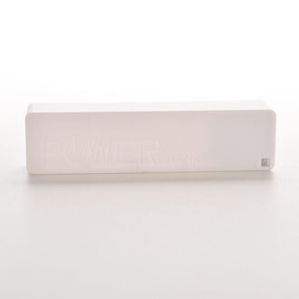 1Pc Plastic Power Bank Doos 18650 5V 1A Externe Batterij Pack Charger Case 6 Kleuren Voor Mobiele telefoon Tabletten Backup Power wit