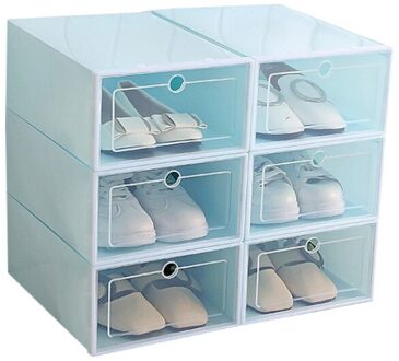 1Pc Plastic Schoenen Doos Transparante Opslag Schoenendoos Lade Organizer Huishoudelijke Diy Schoenendoos Lade Divider Home Storage . LL-groot