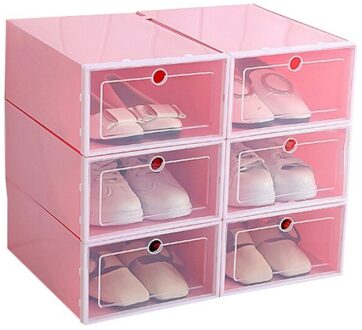 1Pc Plastic Schoenen Doos Transparante Opslag Schoenendoos Lade Organizer Huishoudelijke Diy Schoenendoos Lade Divider Home Storage . LP-groot