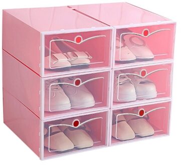 1Pc Plastic Schoenen Doos Transparante Opslag Schoenendoos Lade Organizer Huishoudelijke Diy Schoenendoos Lade Divider Home Storage . SP-klein