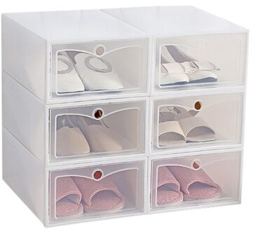 1Pc Plastic Schoenen Doos Transparante Opslag Schoenendoos Lade Organizer Huishoudelijke Diy Schoenendoos Lade Divider Home Storage . SW-klein