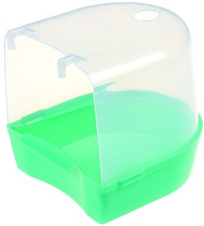 1Pc Plastic Vogel Water Slecht Doos Papegaaien Parkiet Opknoping Vogelbad Kooi Slechte Vogel Slechte Vogel Water Slecht Huisdier Vogel kom groen