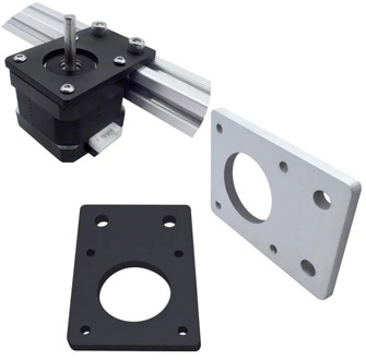 1pc plate NEMA 17 42-Series Stepper Motor Mounting Plate Fixed Plate Bracket for 3D Printer CNC Parts fit Aluminum Profiles