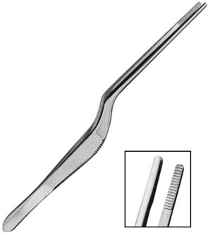 1Pc Plating Tweezer Bbq Clip Barbecue Tang Serveren Presentatie Rvs Zeevruchten Hulpmiddel Keuken Chef Levert zilver