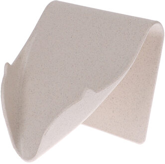1pc PP Creatieve Zeep Houder Plank Badkamer Zeepbakje Opbergdoos Thuis Wall Decor beige