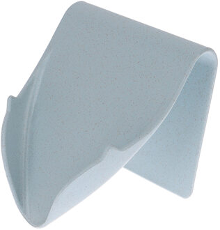 1pc PP Creatieve Zeep Houder Plank Badkamer Zeepbakje Opbergdoos Thuis Wall Decor Blauw