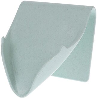 1pc PP Creatieve Zeep Houder Plank Badkamer Zeepbakje Opbergdoos Thuis Wall Decor groen