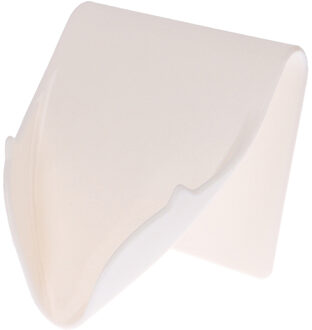 1pc PP Creatieve Zeep Houder Plank Badkamer Zeepbakje Opbergdoos Thuis Wall Decor wit