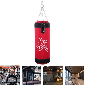 1Pc Praktische Opknoping Oxford Doek Oefening Opleiding Zak Kicking Bag Zandzak Voor Fitness Training Gym rood 5KG