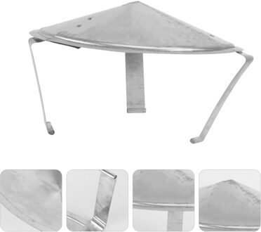 1Pc Praktische Regendicht Smokestack Cap Dutrable Rook Trechter Cover Zilver
