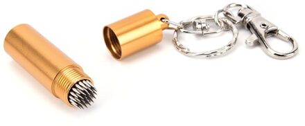 1Pc Prep Stok Biljart Snooker Pool Tafel Cue Tip Shaper Pick Pricker Metalen Reparatie Tool 5.5X1.4 Cm geel