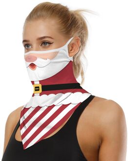 1Pc Print Naadloze Oor Masque Wasbare Herbruikbare Sport Mascherina Sjaal Neck Tube Gezicht Rijden Masker Voor Gezicht Vrouwen Mannen kerst doorzichtig