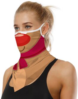 1Pc Print Naadloze Oor Masque Wasbare Herbruikbare Sport Mascherina Sjaal Neck Tube Gezicht Rijden Masker Voor Gezicht Vrouwen Mannen kerst
