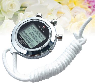 1Pc Professionele Digitale Timer Sport Stopwatch Handheld Elektronische Timer Lopen Chronograaf Met Band (3 Rij, 10 Track geassorteerd kleur 4