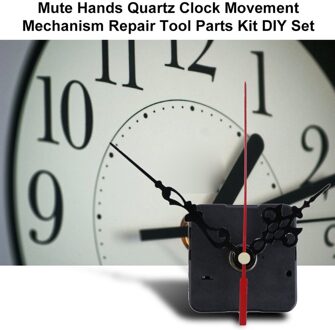 1Pc Professionele Mute Handen Black Quartz Klok Movement Mechanism Repair Tool Onderdelen Kit Diy Vervanging Tool Set In Voorraad
