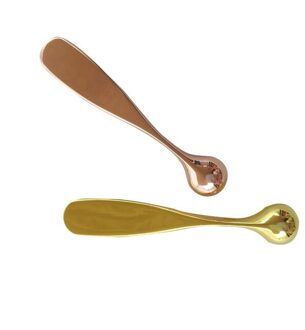 1Pc Professionele Oogcrème Massager Stick Mengen Spatels Anti Rimpel Gouden Gezichtsmasker Sticks Ogen Care Makeup Tools