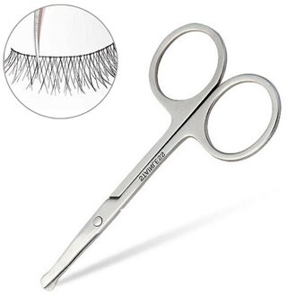 1Pc Professionele Ronde Veiligheid Schaar Roestvrij Staal Kleine Clipper Wenkbrauw Neus Haar Cut Trimmen Pincet Wenkbrauw Schaar