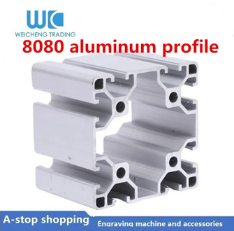 1pc promotion European standard 8080 extruded aluminum heavy aluminum profile 100mm-1150mm alloy frame for CNC builde