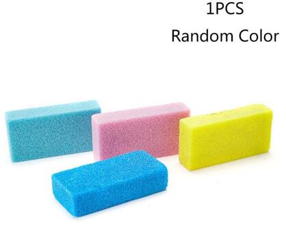 1Pc Puimsteen Exfoliëren Voetverzorging Puimsteen Dode Droge Huid Removal Exfoliëren Glad Voetverzorging Willekeurige Kleur