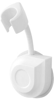 1Pc Punch Gratis Douchekop Houder Duurzaam Zuignap Douche Beugel Verstelbare Douche Beugel Bevestiging Douchekop Stand Beugel wit