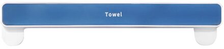 1Pc Punch-Gratis Muur Opknoping Plank Hanger Badkamer Handdoek Bar Plank Zelfklevende Handdoek Houder Rack wall Mount Handdoek Hanger Blauw