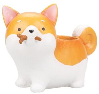 1pc Puppy Hars Planter voor Vetplanten Decoratieve Bloempot Desktop Bonsai Akita Huskies Teckel Huis Tuin Decoratie Akita1